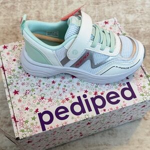 Pediped Mint and White Kids' Sneakers
